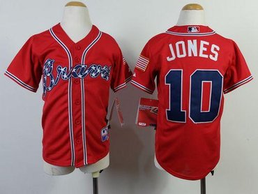 Youth MLB Atlanta Braves #10 Chipper Jones Red Cool Base Jersey Youth MLB Atlanta Braves #10 Chipper Jones Red Cool Base Jersey