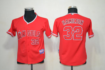 Youth MLB Los Angeles Angels 32 Josh Hamilton Red jerseys Youth MLB Los Angeles Angels 32 Josh Hamilton Red jerseys