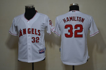 Youth MLB Los Angeles Angels 32 Josh Hamilton White jerseys Youth MLB Los Angeles Angels 32 Josh Hamilton White jerseys