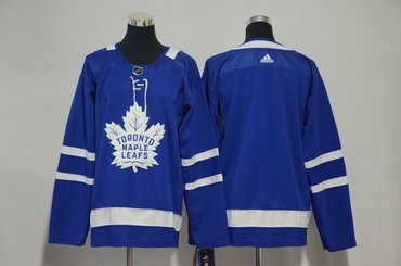 Youth Maple Leafs Blank Blue Adidas Jersey