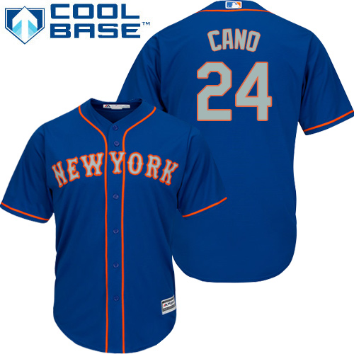 Youth Mets #24 Robinson Cano Blue(Grey NO.) Cool Base Stitched Youth Baseball Jersey Youth Mets #24 Robinson Cano Blue(Grey NO.) Cool Base Stitched Youth Baseball Jersey