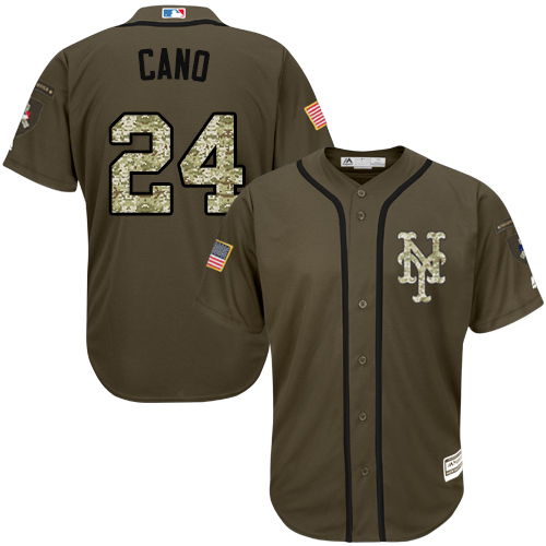 Youth Mets #24 Robinson Cano Green Salute to Service Stitched Youth Baseball Jersey Youth Mets #24 Robinson Cano Green Salute to Service Stitched Youth Baseball Jersey