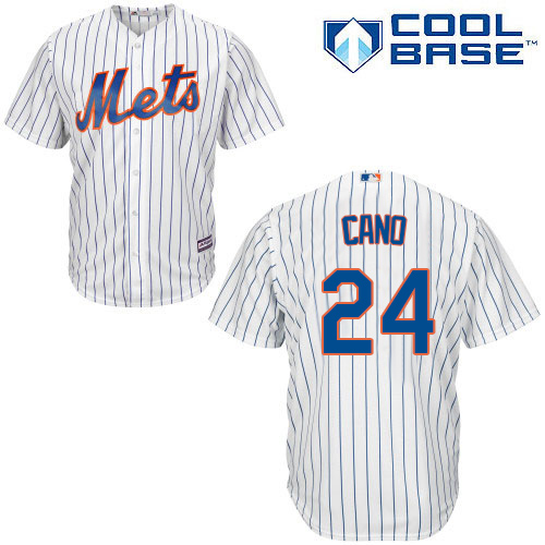 Youth Mets #24 Robinson Cano White(Blue Strip) Cool Base Stitched Youth Baseball Jersey Youth Mets #24 Robinson Cano White(Blue Strip) Cool Base Stitched Youth Baseball Jersey