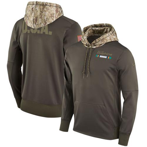 Youth Miami Dolphins Nike Olive Salute to Service Sideline Therma Pullover Hoodie Youth Miami Dolphins Nike Olive Salute to Service Sideline Therma Pullover Hoodie