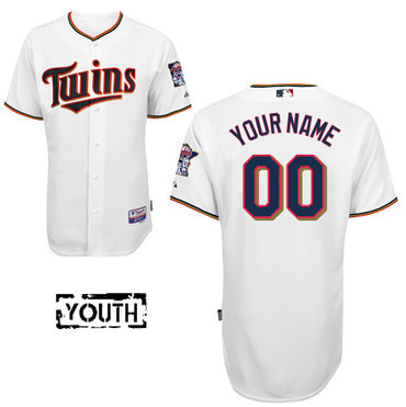 Youth Minnesota Twins Authentic Customized Home White Baseball Jersey Cheap Youth Minnesota Twins Authentic Customized Home White Baseball Jersey Cheap