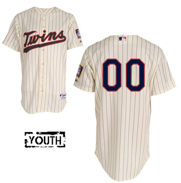 Youth Minnesota Twins Authentic Personalized Alternate Home 3 White MLB Jersey Youth Minnesota Twins Authentic Personalized Alternate Home 3 White MLB Jersey