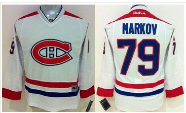 Youth Montreal Canadiens #79 Andrei Markov White NHL Jersey