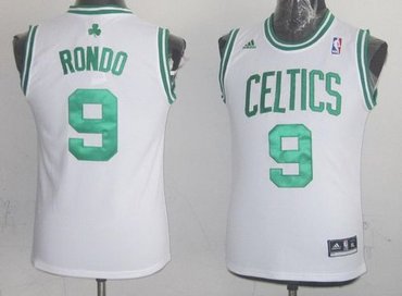 Youth NBA Boston Celtics #9 Rajon Rondo White Stitched Jersey Youth NBA Boston Celtics #9 Rajon Rondo White Stitched Jersey