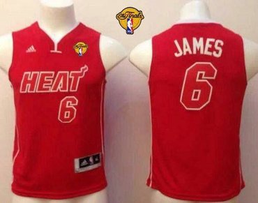 Youth NBA Miami Heat #6 LeBron James Red Pride Swingman Finals Patch NBA Jersey Youth NBA Miami Heat #6 LeBron James Red Pride Swingman Finals Patch NBA Jersey