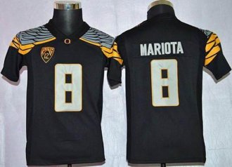 Youth NCAA Ducks #8 Marcus Mariota Black Mach Speed Limited Stitched Jersey Youth NCAA Ducks #8 Marcus Mariota Black Mach Speed Limited Stitched Jersey