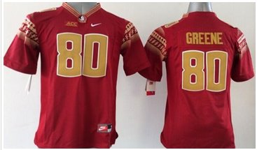 Youth NCAA Seminoles #80 Rashad Greene Red Limited Stitched Jersey