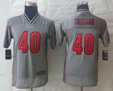 Youth NEW Arizona Cardicals #40 Pat Tillman Grey Vapor Elite Jerseys