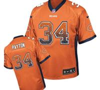 Youth NEW Bears #34 Walter Payton Orange NFL Elite Drift Fashion Jersey