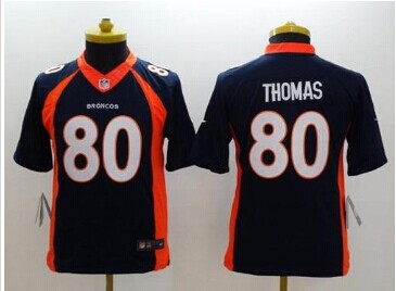Youth NEW Broncos #80 Julius Thomas Blue Alternate NFL New Limited Jersey
