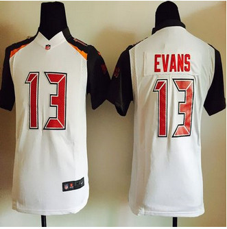 Youth NEW Buccaneers #13 Mike Evans White Stitched NFL New Elite Jersey