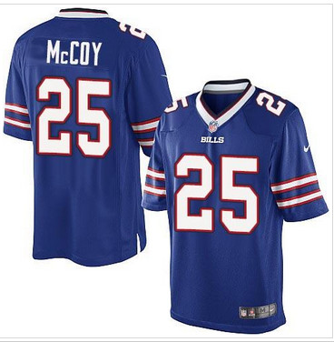 Youth NEW Buffalo Bills #25 LeSean McCoy Royal Blue Team Color Stitched NFL Limited Jersey