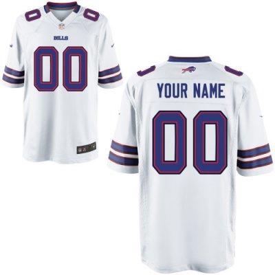 Youth NEW Buffalo Bills Customized Game White Jerseys Youth NEW Buffalo Bills Customized Game White Jerseys