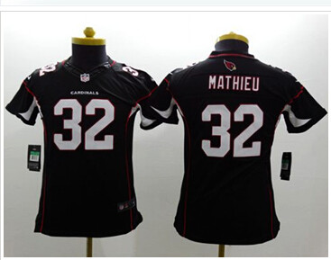 Youth NEW Cardinals #32 Tyrann Mathieu Black Alternate Stitched NFL Limited Jersey