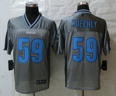 Youth NEW Carolina Panthers 59 Luke Kuechly Grey Vapor Elite Jerseys