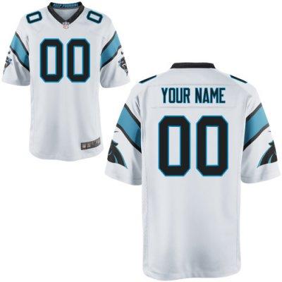 Youth NEW Carolina Panthers Customized Game White Jerseys Youth NEW Carolina Panthers Customized Game White Jerseys