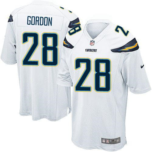 Youth NEW Chargers #28 Melvin Gordon White Stitched NFL New Elite Jersey