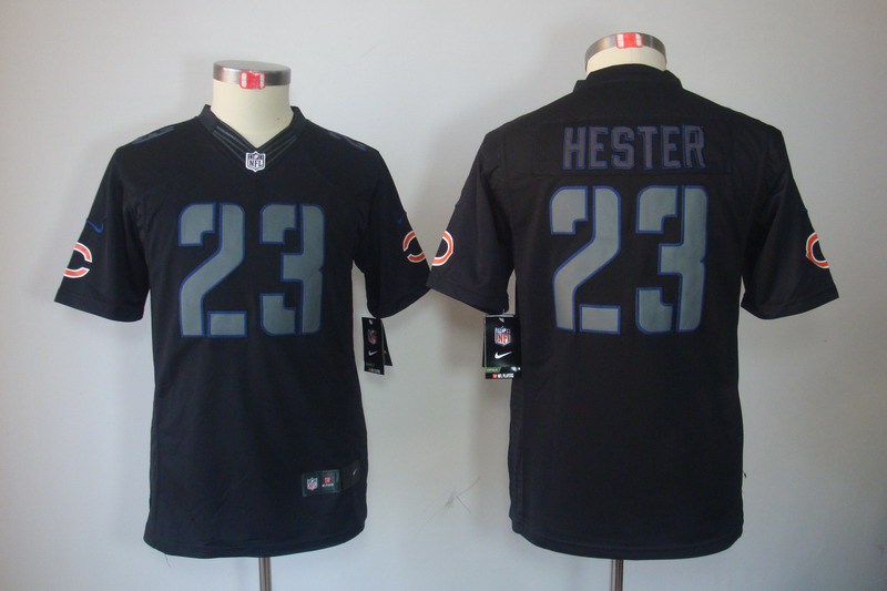 Youth NEW Chicago Bears 23 Devin Hester Black Jerseys(Impact Limited)