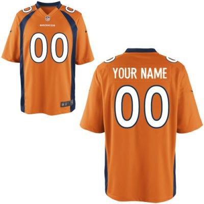Youth NEW Denver Broncos Customized Game Team Color Jerseys