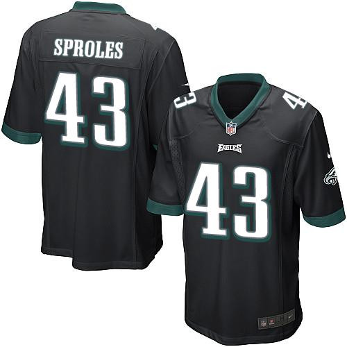 Youth NEW Eagles #43 Darren Sproles Black Alternate Stitched NFL New Elite Jersey