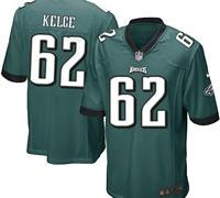 Youth NEW Eagles #62 Jason Kelce Midnight Green Team Color Stitched