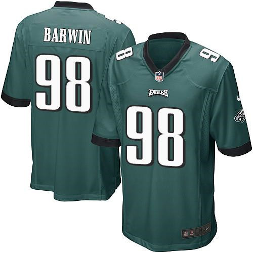 Youth NEW Eagles #98 Connor Barwin Midnight Green Team Color Stitched NFL New Elite Jersey