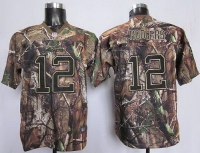 Youth NEW Green Bay Packers #12 Aaron Rodgers Camo Realtree NFL Jerseys