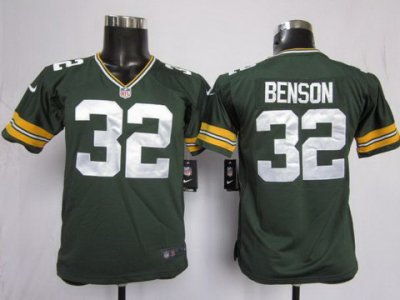 2012 NFL Youth NEW Green Bay Packers 32 Cedric Benson Green Jerseys