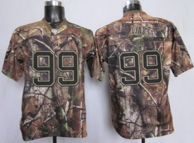 Youth NEW Houston Texans 99 J.J. Watt Camo Realtree NFL Jerseys