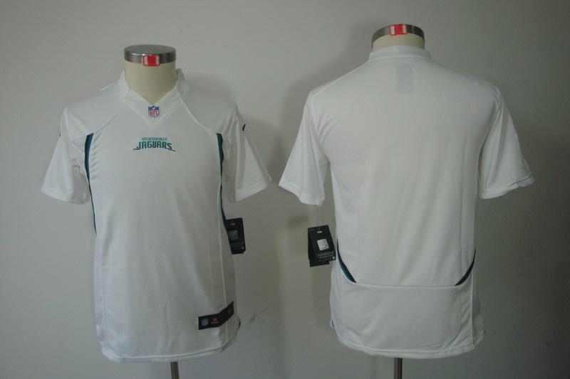 Youth NEW Jacksonville Jaguars Blank White Jerseys