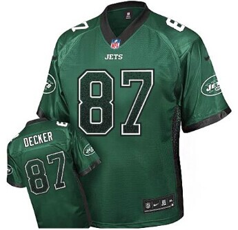 Youth NEW Jets #87 Eric Decker Green Team Color NFL Elite Drift Fashion Jersey