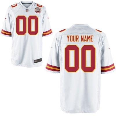 Youth NEW Kansas City Chiefs Customized Game White Jerseys Youth NEW Kansas City Chiefs Customized Game White Jerseys
