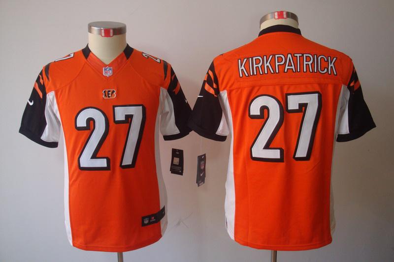 Youth NEW NFL Cincinnati Bengals 27 Dre Kirkpatrick Orange Jerseys