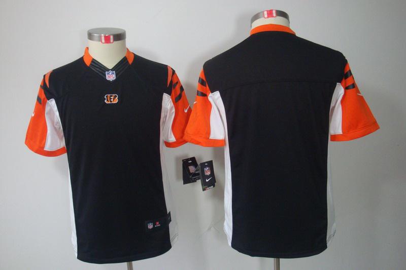 Youth NEW NFL Cincinnati Bengals Blank Black Jerseys