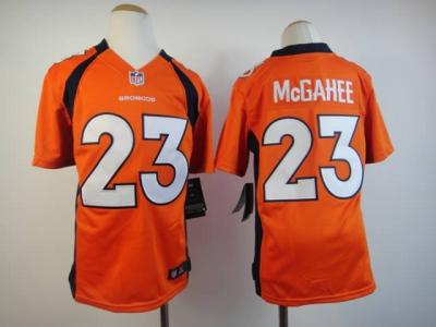Youth NEW NFL Denver Broncos 23 Willis McGahee Orange Jerseys