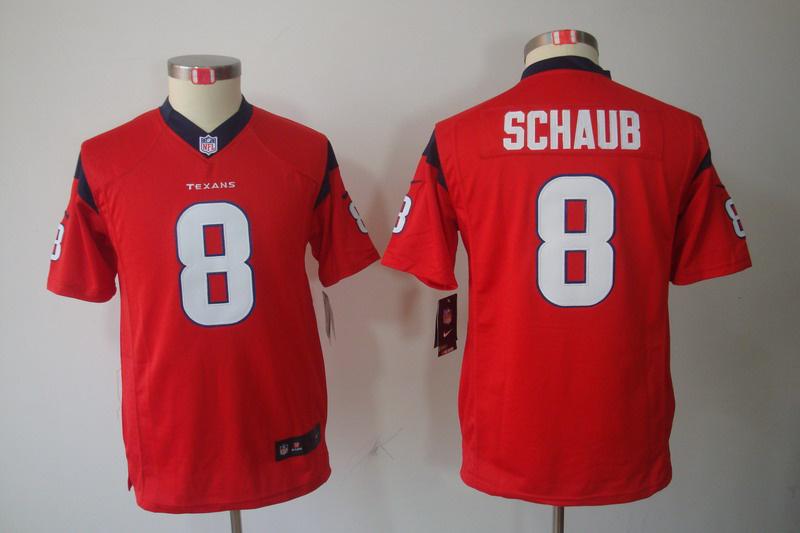 Youth NEW NFL Houston Texans 8 Matt Schaub Red jerseys