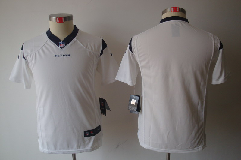 Youth NEW NFL Houston Texans Blank White Jerseys