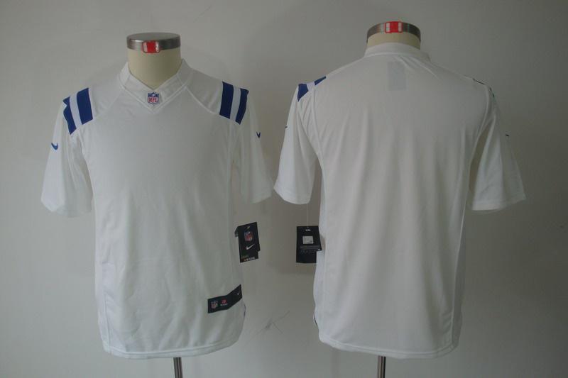 Youth NEW NFL Indianapolis Colts Blank White Jerseys