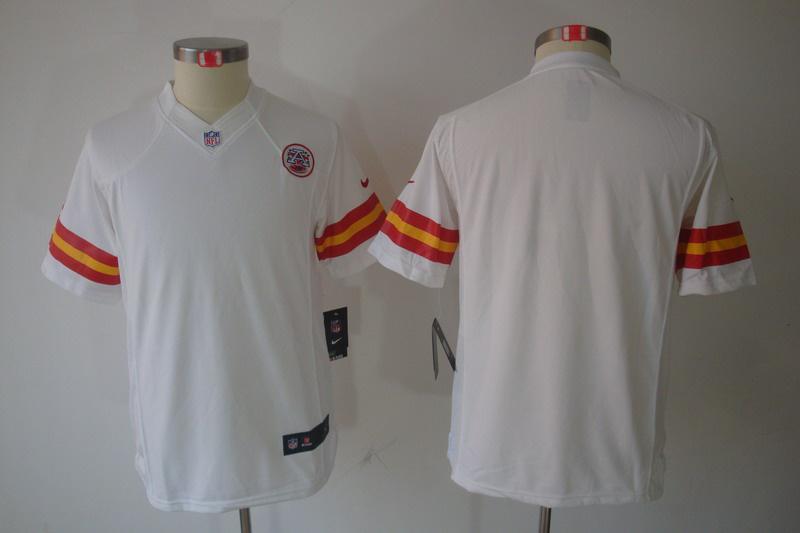 Youth NEW NFL Kansas City Chiefs Blank White Jerseys