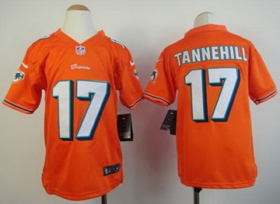Youth NEW NFL Miami Dolphins 17 Ryan Tannehill Orange Jerseys