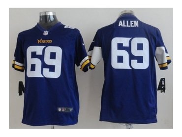 Youth NEW NFL Minnesota Vikings 69 Jared Allen Purple Jerseys(2013)