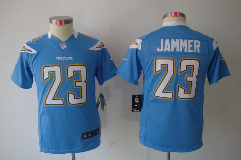 Youth NEW NFL San Diego Chargers 23 Jammer Lt.Blue Jerseys
