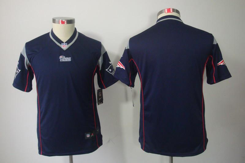 Youth NEW New England Patriots Blank Blue Jerseys