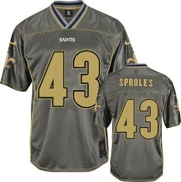 Youth NEW New Orleans Saints #43 Darren Sproles Grey Vapor Elite Jerseys