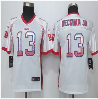 Youth NEW New York Giants #13 Beckham jr Drift Fashion White Elite Jerseys