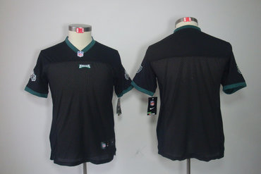 Youth NEW Philadelphia Eagles Blank Black Jerseys